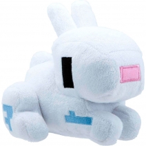 Мягкая игрушка белый плюшевый Кролик из Minecraft