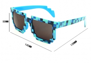 Пиксельные очки Minecraft (синие) 14см