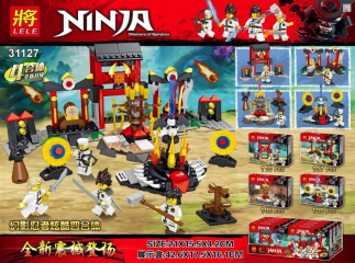 Набор 4 мини-конструктора Ninja «Майнкрафт» 