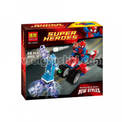 Конструктор Super Heroes «Спайдер-Трайк против Электро»