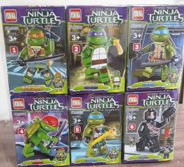Набор 6 мини-конструкторов Ninja Turtles 