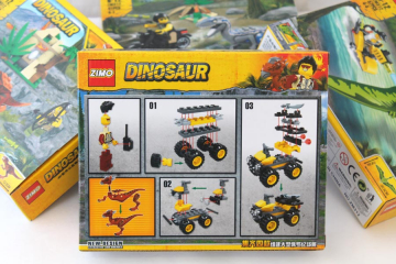 Набор 4 мини-конструкторов Dino World «Фигурки динозавров»