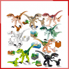 Набор 8 мини-фигурок динозавров Dinosaur World «Динозавры с детенышами и яйцами»