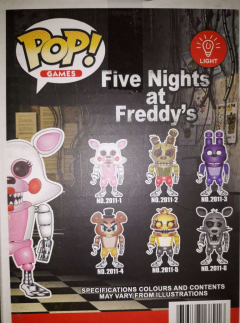 Набор 6 фигурок  «пять ночей с Фредди» со светом