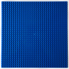 Строительная пластина для конструкторов 25,5 x 25,5 см, синяя