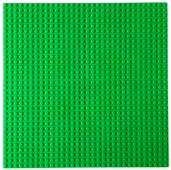 Строительная пластина для конструкторов 25,5 x 25,5 см, зеленая