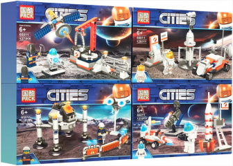 Конструкторы Cities 4 шт. в наборе «Экспедиция на Марсе»