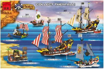 Конструктор Pirates «Пиратский корабль Золотой парус», 590 деталей Enlighten