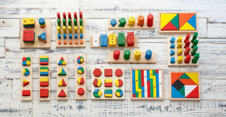 Развивающая деревянная игрушка по методике Монтессори, 14 игр в комплекте