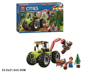 Конструктор Cities «Лесной трактор» 10870