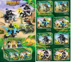 Конструктор Dinosaur World "Герои на динозаврах" 4 шт. в упаковке 