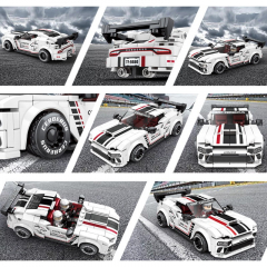Конструктор Racing машина Dodge Charger: 365 деталей, 2 фигурки