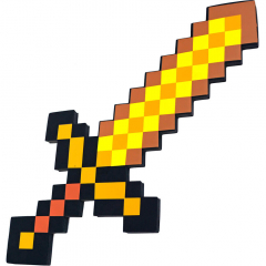Золотой меч (пенный наполнитель) из Minecraft